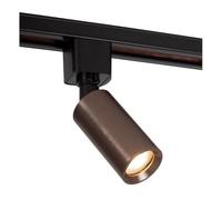 LUCIDE TRACK RITMO Foco de riel - Sistema de carril monofásico/Iluminación con rieles - 1xGU10/MR11 - Café (Extensión)