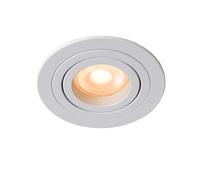 LUCIDE TUBE - Foco empotrable en el suelo - Ø 9,2 cm - 1xGU10 - Blanco