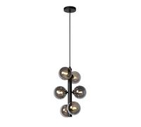 LUCIDE TYCHO - Lámpara colgante - Ø 25,5 cm - 6xG9 - Negro