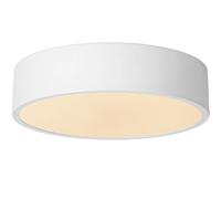 LUCIDE UNAR - Lámpara de techo - Ø 20 cm - LED 3 StepDim - 1x12W 2700K - Blanco