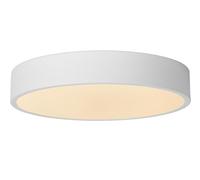 LUCIDE UNAR - Lámpara de techo - Ø 30 cm - LED 3 StepDim - 1x18W 2700K - Blanco