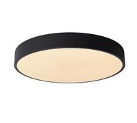 LUCIDE UNAR - Lámpara de techo - Ø 39,5 cm - LED 3 StepDim - 1x24W 2700K - Negro