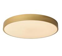 LUCIDE UNAR - Lámpara de techo - Ø 49,5 cm - LED 3 StepDim - 1x36W 2700K - Oro mate/Latón