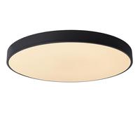LUCIDE UNAR - Lámpara de techo - Ø 60 cm - LED 3 StepDim - 1x60W 2700K - Negro