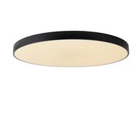 LUCIDE UNAR - Lámpara de techo - Ø 80 cm - LED 3 StepDim - 1x80W 2700K - Negro