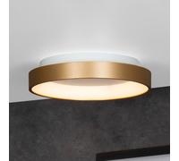 Lucide Vidal Plafón LED, dorado, Ø 28 cm, atenuable, acrílico