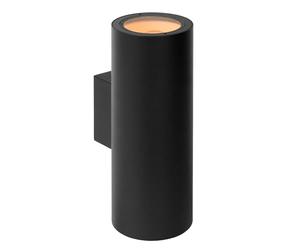 LUCIDE VOLANTIS - Foco de pared/Lámpara de pared Dentro/Fuera - 2xE27 - IP54 - Negro