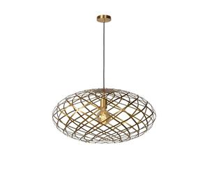 LUCIDE WOLFRAM - Lámpara colgante - Ø 65 cm - 1xE27 - Oro mate/Latón