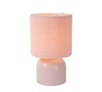 LUCIDE WOOLLY - Lámpara de mesa - Ø 16 cm - 1xE14 - Rosa