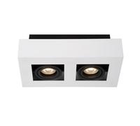 LUCIDE XIRAX - Foco de techo - LED Dim to warm - GU10-2x5W 2200K/3000K - Blanco