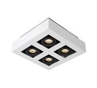 LUCIDE XIRAX - Foco de techo - LED Dim to warm - GU10-4x5W 2200K/3000K - Blanco