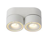 LUCIDE YUMIKO - Foco de techo - Ø 7,8 cm - LED Regul. - 2x10W 2700K - Blanco