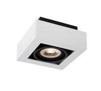 Lucide ZEFIX - Foco de techo - LED Dim to warm - GU10-1x12W 2200K/3000K - Blanco