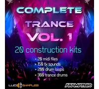 Lucidsamples Drum Kit Pack- Complete Trance Vol. 1, WAV & AIFF Samples para Producción Musical