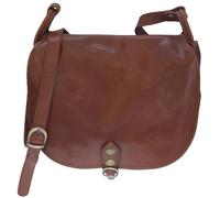 LucieElle - Bolso de piel para mujer, bandolera italiano | Bolso de piel natural para mujer | Bandolera italiana 'Susan', marrón claro