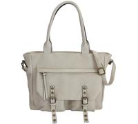 LucieElle - Bolso de piel sintética para mujer, tamaño A4 | Bolso de piel sintética para mujer, tamaño A4 | Bolso de mano para mujer 'Janet', Beije