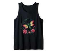 Luciérnaga Entre Flores Y Hojas Florecientes Naturaleza Arte Camiseta sin Mangas