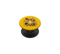 Luciérnagas y Girasoles Vintage Garden Firefly Jar Meadow PopSockets PopGrip Adhesivo