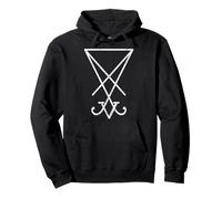 Lucifer Sigil Satanás Símbolo Mágico Oculto Sudadera con Capucha