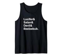 Lucifer y Satanás y Diablo y Belcebú Camiseta sin Mangas