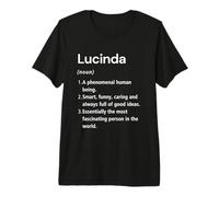 Lucinda Definición de Nombre Diccionario Divertido Camiseta Premium