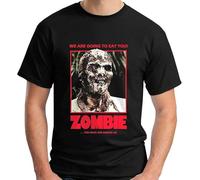 Lucio Fulci'S Zombie Horror Movie Show Black T-Shirt Size