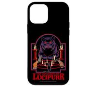 Lucipurr Cat Conjuring Sarcastic Retro Funny Adult Humor Carcasa para iPhone 12 mini