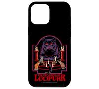 Lucipurr Cat Conjuring Sarcastic Retro Funny Adult Humor Carcasa para iPhone 12 Pro Max