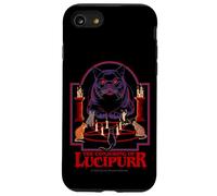 Lucipurr Cat Conjuring Sarcastic Retro Funny Adult Humor Carcasa para iPhone SE (2020) / 7 / 8