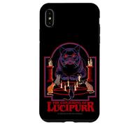 Lucipurr Cat Conjuring Sarcastic Retro Funny Adult Humor Carcasa para iPhone XS Max