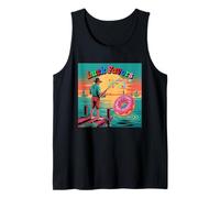 Luck Favors The Angler with The Last Donut Camiseta sin Mangas