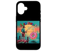 Luck Favors The Angler with The Last Donut Carcasa para iPhone 16