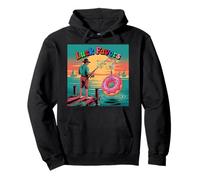 Luck Favors The Angler with The Last Donut Sudadera con Capucha