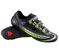 Luck Zapatilla de Ciclismo Mega, para Carretera, con Suela de Carbono y Triple Tira. (45 EU)
