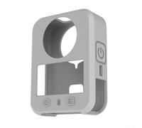 LUCKCDUO Funda de silicona suave para DJI para cámara Osmo 360, resistente a caídas y arañazos, carcasa de ajuste preciso para aventura para bolsa combinada, gris (gris)