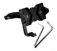 LUCKCDUO Soporte de teléfono para motocicleta, aleación de aluminio, soporte antigolpes, abrazadera para manillar de bicicleta MTB Scooter) (negro)