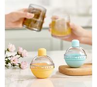 LUCKDANO 1 Máquina para Hacer Bolas de Hielo-Molde de Bola de Hielo Grande de Silicona de 2,4 Pulgadas en Forma de Bombilla con Embudo para Cócteles de Whisky y Bebidas de Verano (1 Uds con embudo)