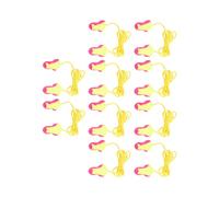 LUCKDANO 10 Pares Tapones para la Oreja de Espuma de Pura Suave 32dB Reducción de Ruido Plauses para el Oído con Cable para Estudiar la Protección Auditiva