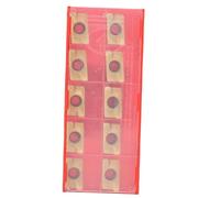 LUCKDANO 1604 Insertos Apkt 10PCS APMT1604 Insertos de Fresado | de Torneado de Carburo de Alta Dureza |Recubierto para Rendimiento |Adecuado para Fresado de Acero Inoxidable |Dureza 15-50 HRC
