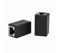 LUCKDANO 2 Uds RJ45 Hembra a Hembra Adaptador de Red LAN Acoplador Conector Extensor Ethernet con Carcasa Blindada para una Transmisión Estable