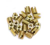 LUCKDANO a Rosca de Buje 20 Piezas Insertos de Rosca de Acero Al Carbono M6x1.0 y M9x1.0 |Accesorios de Reparación de Roscas Galvanizadas para Automoción, Construcción y Más (#2)