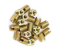 LUCKDANO a Rosca de Buje 20 Piezas Insertos de Rosca de Acero Al Carbono M6x1.0 y M9x1.0 |Accesorios de Reparación de Roscas Galvanizadas para Automoción, Construcción y Más (#6)