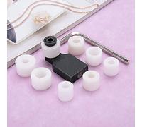 LUCKDANO Abrazadera para Herramienta de Procesamiento de Anillos de Joyería, Kit Profesional de Ajuste de Piedras de Diamante con 7 Troqueles Redondos y Llave Hexagonal, Perfecto para Fabricantes y