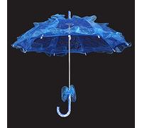 LUCKDANO Accesorio para Fotografía de Bodas con Opciones Multicolores | Elegante y Cómodo para Bailar, Celebrar y Uso Diario | Diámetro del Dosel de 55 cm. (Joya Azul)