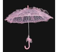 LUCKDANO Accesorio para Fotografía de Bodas con Opciones Multicolores | Elegante y Cómodo para Bailar, Celebrar y Uso Diario | Diámetro del Dosel de 55 cm. (Pink)