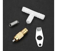 LUCKDANO Acero Inoxidable Acero Automático Juego de Pcs 10 Piezas para Hurones de Rata de Conejo Conveniente Boser de Mascota de Superficie Lisa (Boca Redonda Blanca)