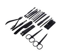 LUCKDANO Acero Inoxidable Profesional 18 PCS Nail Clipper Set Care Herramientas Portable Manicure Pedicure Kit