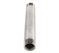 LUCKDANO Adaptador de Tubería, Ajuste de Rosca de Tubería SS304 Male X Pipa Roscada Macho Ajuste 1 PC Acero Inoxidable 200 Mm 1/4 "/2" 3/4 "" (DN25*200 mm = 1)