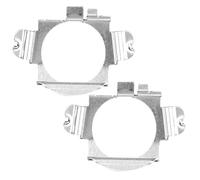 LUCKDANO Adaptador LED H7, Clips de Retención de Retención de Luz LED del Soporte del Soporte Delantero 1 par Plateado