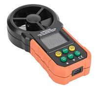 LUCKDANO Anemómetro Digital Viento Anemómetro Digital Portátil PM6252B Herramienta de Medición de la Velocidad del Viento con Pantalla LCD para Seguimiento de Temperatura y Humedad